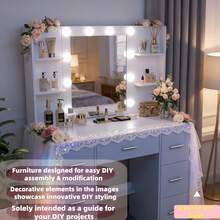 Vanities & Vanity Benches - White - View 2