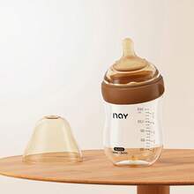 新生儿玻璃奶瓶，弧形瓶身设计防止胀气，5盎司/8盎司 - 彩色 - 查看 9