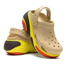 Crocs Unisex Shell Puffy Clog Sandals, Comfortable Lightweight Casual Shoes 210061-0HX - Sesame - View 4