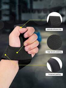 2pcs Lifting Straps, Dumbbell Hand Protection Band, Fitness Exercise Wrist Straps For Weightlifting, Gym, Deadlift, Workout Men & Women - Multicolor - View 3