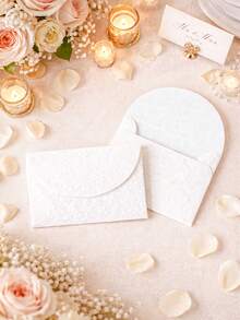 10pcs Solid Color Paper Envelopes, Elegant Invitation Cards Envelopes For Weddings, Birthday Greeting Cards Envelopes, Bridal Shower Gift Card Envelopes, Suitable For Babe Shower Party Thank You Notes, Simple Blank Multi-Purpose Envelope For Love Letter, Photos Storage, Wedding Favors, Birthday Gifts, Graduation Ceremony - White - View 6