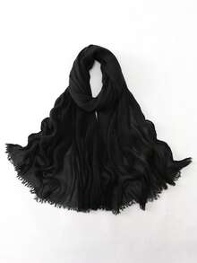 2026新款纯色头巾/披肩，柔软透气，舒适亲肤，简约日常通勤及街头风格 - 彩色 - 查看 23