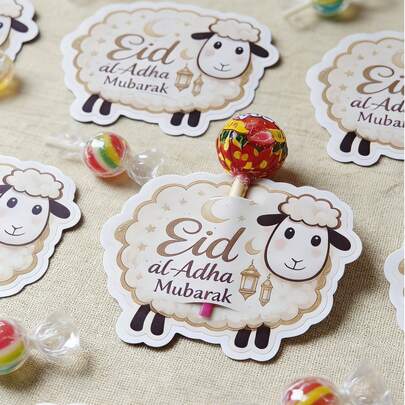 Eid Al-Adha Blessing Candy Box Card