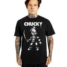 Camiseta Unissex terror Vintage StreetWear Qualidade Premium 100% algodão - Preto - Visão 3