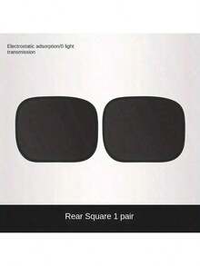 Easypie Selection 1/2片装汽车静电吸附式车窗遮阳帘，隐私侧帘，露营帘，汽车车窗遮阳帘，汽车紫外线降温套装，易于吸附安装，可折叠收纳，节省空间 - 黑色 - 查看 13