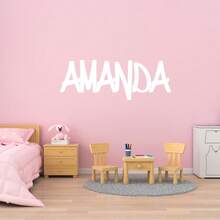 Personalized Boy Name Sticker - Cool Graffiti Font Vinyl Decal For Kids Nursery, Aesthetic Street Style Wall Art, Creative Birthday Gift (DECAL ONLY) - Multicolor - View 3