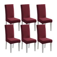 1/2/4/6pcs Stretch Jacquard Chair Covers, Removable & Washable, Suitable For Home, Restaurant, Party - one-size - View 16