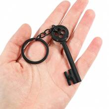 Fantasy Animated Movie Ghost Mom Keychain Black Key Pendant Halloween Gift Zinc Alloy - KC0059 - View 5