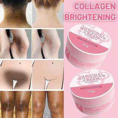 6/3/1 Pcs Set Whitening & Moisturizing Cream With Collagen, Niacinamide And Vitamin E, For Body, Underarm And Intimate Areas, Deep Nourishment, Smooth Skin, Pore Refining, Brightening, Non-Greasy, Soft And Comfortable