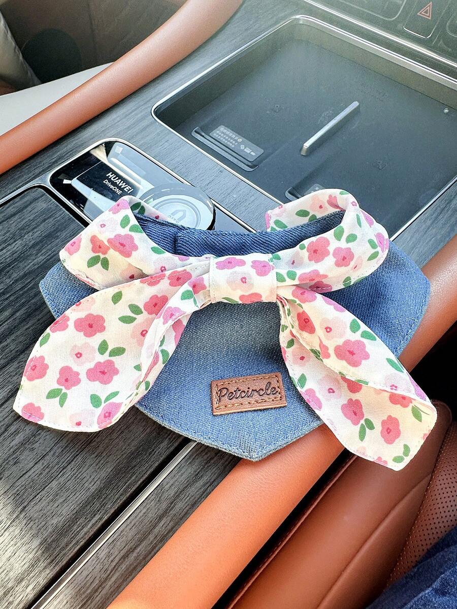 PETCIRCLE 1 pièce Accessoire mignon pour chien de compagnie ou chat, petit chien ou chiot, nœud papillon rose romantique et adorable pour l'extérieur, style décontracté et mode - Multicolore - Voir 1