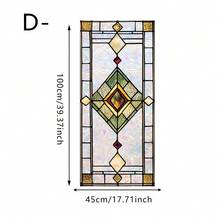 1/6 miếng phim dán kính cửa sổ họa tiết hình học tối giản phong cách retro, làm bằng nhựa PVC, có thể tái sử dụng, thích hợp trang trí phòng tắm, phòng ngủ, văn phòng, phòng ăn và ban công. - Bộ lọc màu hình học - Xem 18