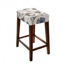 1/2/4/6pcs Stretch Printed Bar Stool Chair Covers, Washable, Suitable For Living Room, Bedroom, Vanity Chair, Coffee Table Chairs - one-size - View 36