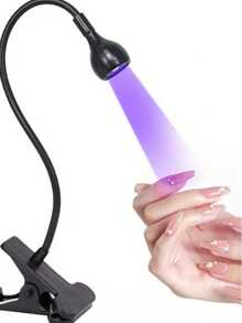 速干凝胶指甲油必备！LED美甲灯 - 速干奇迹，带可调节夹子 | 居家美甲便捷 | 专业沙龙美甲工具 | 适用于所有指甲 - 彩色 - 查看 12