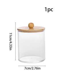 1 peça/3 peças Suporte/Dispensador de Cotonetes para Banheiro para Bolas, Cotonetes, Almofadas de Maquiagem Redondas, Fio Dental, Adequado para Armazenamento de Banheiro e Penteadeira - multicolorido - Visão 10