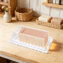 RustyVioum Acrylic Handmade Soap Cutter Machine, 1.18inch Transparent Soap Loaf Cutter Mold Loaf Cutting Moulds 3cm Wide Cutting Tool Wire Slicer - 清除 - 查看 3