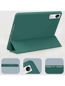 Funda con tapa abatible inteligente para Pad SE de 11 pulgadas (2023), Pro de 12.1 pulgadas (2024), 11 pulgadas 2 (2025), activación/suspensión automática, material TPU de unicolor, protectora - Verde Oscuro - Ver 5
