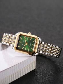 5pcs/Set Women's Gift Watch With Square Minimalist Dial, Fashionable Casual Quartz Wristwatch + Butterfly Bracelet (Watch Box Not Included) - Multicolor - View 8