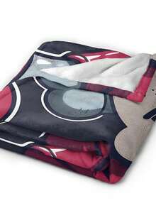 Kawss Kawaii Kaw Blanket Luxury Anime Flannel Blanket - Ultra Soft Cartoon Print, The Perfect Gift For Any Occasion, Christmas, Birthday, For Home, Camping & Travel Use - 黑色 - 查看 6