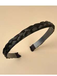 1pc Fashionable Minimalist Faux Hair Braided Headband - Multicolor - View 7