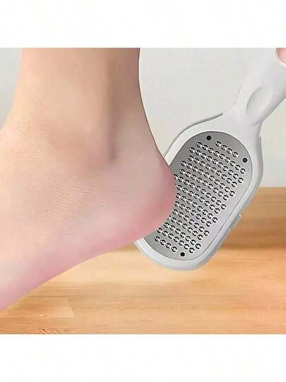 1PC Stainless Steel Footboard File Trimmer Rub Dead Skin, Calluses, Feet, Heels, And Stones Foot Massage Shop Tools Metal Foot Files And Scrapers - Perfect For Smoothing And Cleaning Dry Skin, Perfect For Removing Thick Skin, Basic Foot Care Tools | Hypoallergenic Foot Care | Sturdy Foot Care Equipment