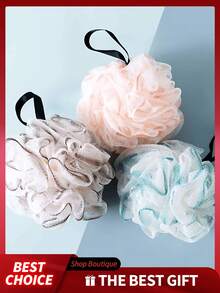 3pcs/1pc Large Adult Bath Sponge, Durable Shower Loofah, Back Scrubber, Unisex (Shower Sponge Hanging Rope Color Randomly Matched, Won't Affect Usage) - A - View 7