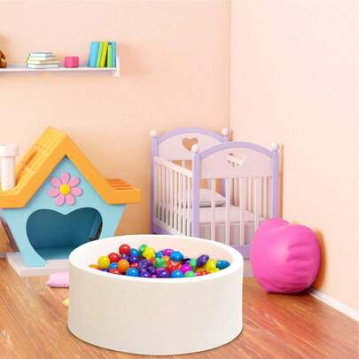 1PC Foam Baby Ball Pit - Soft Memory Sponge Playpen For Indoor & Outdoor Fun - Little Size Kids Play Ball Pool -Perfect Ideal Gift For Boys & Girls(NOT Included Balls)