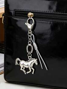 西部牛仔风格钥匙扣，复古马蹄铁吊坠钥匙扣，时尚汽车钥匙扣，适用于手提包、背包、钱包和钥匙，日常使用、旅行和工作皆宜，Y2K风格，是送给骑马爱好者的理想创意小礼物，适合生日、情人节、母亲节、父亲节、圣诞节和新年等节日。 - 彩色 - 查看 4