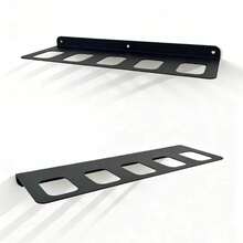 Soporte de pared resistente para martillos, soporte de herramientas de metal resistente, ganchos para herramientas de alta capacidad de carga para garaje, taller. - negro - Ver 8
