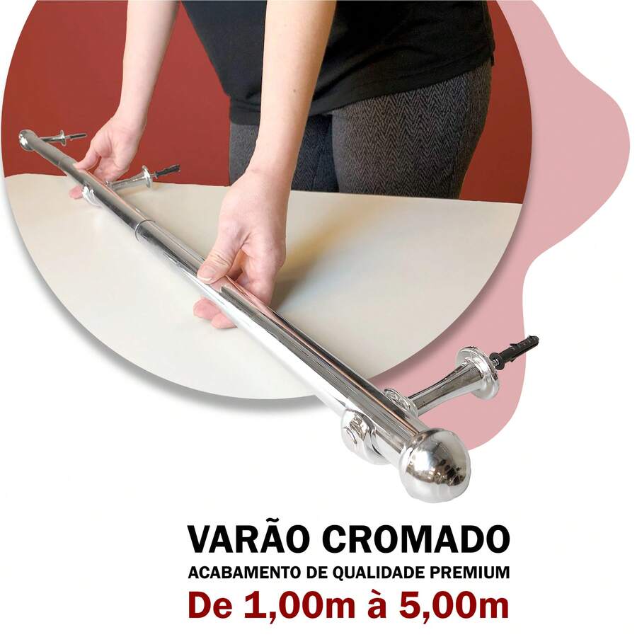 Curtain Rod Kit 19mm Or 28mm Various Sizes - 19毫米(薄) - 查看 1