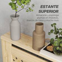 HOMCOM Protección de enchufe - Roble - Ver 6
