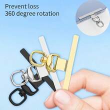 1/2/3个装超薄不锈钢防丢手机挂绳垫 - 不会损坏手机，可替换手机挂绳组件，挂绳安全连接器 - 經典顏色 - 查看 4