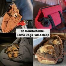 Bolso de transporte plegable para mascotas de dos colores, transpirable, para viajes al aire libre, bolso bandolera/mochila para perros y gatos - Multicolor - Ver 4