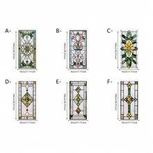 1/6 miếng phim dán kính cửa sổ họa tiết hình học tối giản phong cách retro, làm bằng nhựa PVC, có thể tái sử dụng, thích hợp trang trí phòng tắm, phòng ngủ, văn phòng, phòng ăn và ban công. - Bộ lọc màu hình học - Xem 12