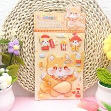 可爱的小熊兔子软肚皮捏捏贴纸 - 彩色 - 查看 8