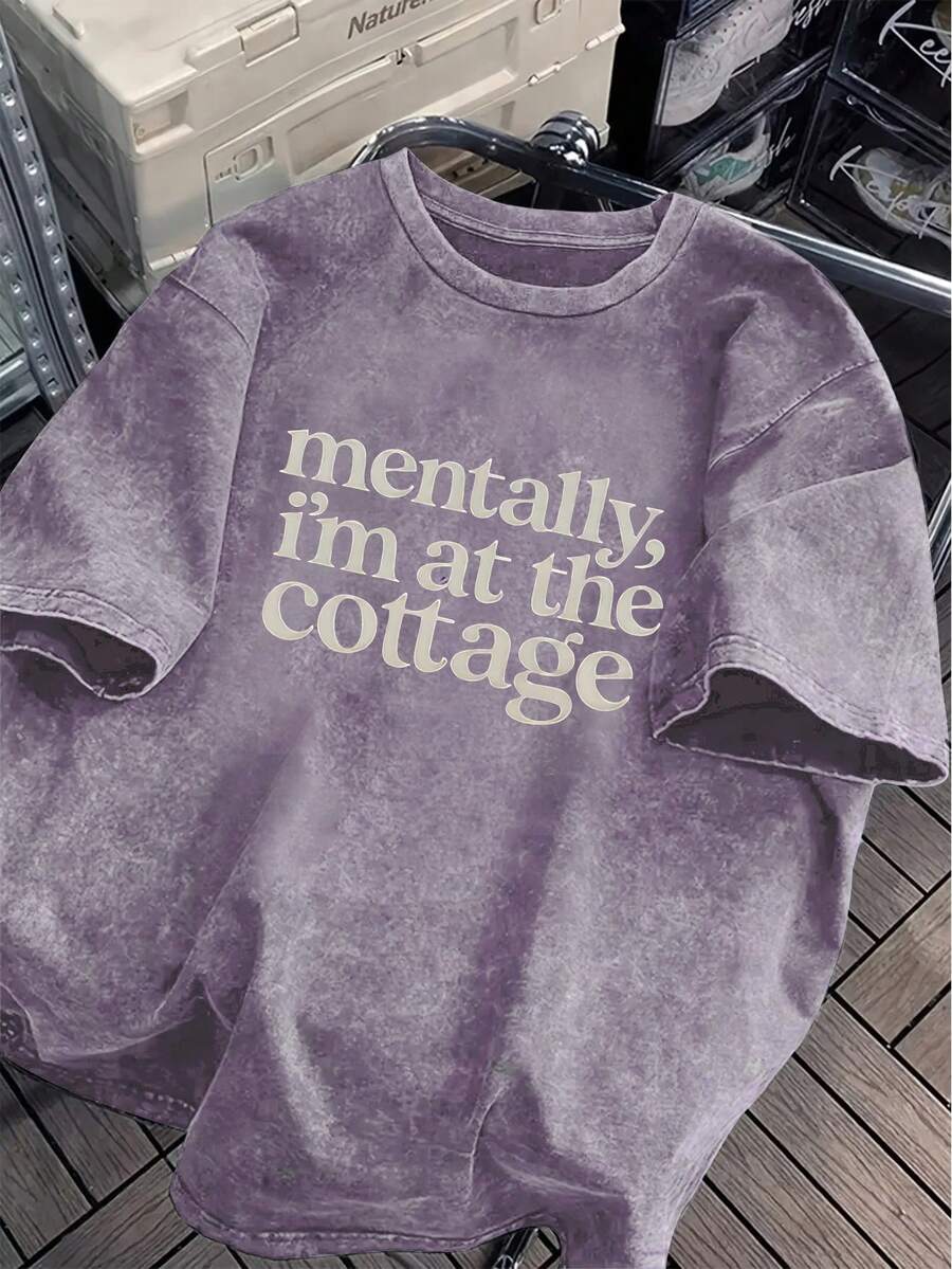 Áo thun nữ cỡ lớn thoải mái với chủ đề sách và cảm hứng khúc côn cầu trên băng, phong cách lãng mạn và mềm mại, áo thun dành cho người đọc sách, áo thun thẩm mỹ BookTonk, quà tặng lãng mạn thoải mái cho người đọc sách, áo thun cotton mềm mại. Quần áo nữ cỡ lớn. Phong cách thường ngày mùa hè. - Màu đỏ tím - Xem 1