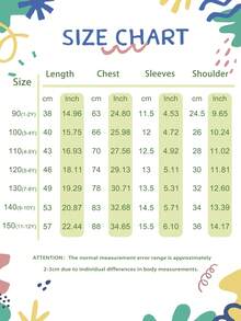 Young Boy Cartoon Cool Letter Double-Sided Print Casual Round Neck Short Sleeve T-Shirt, Children Clothing - Black - View 4