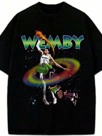 Victor Wembanyama Wemby Monstar Dunk 90s Vintage Style T-Shirt