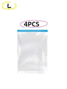 15/3/1 Pcs Vacuum Compression Travel Bags, Roll-Up Storage Bags (No Vacuum Pump Needed), Space-Saving Luggage Packing Cubes, Essential For Clothes, Underwear, Bedroom Storage Items - Transparent - View 42
