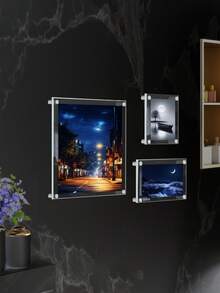 Set de marcos de fotos acrílicos transparentes, decoración de marcos de fotos acrílicos para pared - Marco de fotos - Ver 9