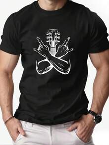 Men T-Shirts - Black - View 7