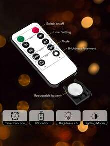 3PCS Rechargeable Flameless Candle Lights, Dancing Flickering, Battery Powered (Batteries Included), With Remote Control, Suitable For Home Decor, Wedding, Holiday, Party, Table Centerpiece, Gift - Grey - View 11