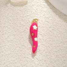 1pc Copper Chili Pepper Pendant, Suitable As DIY Bracelet, Necklace, Anklet Charm, Charm Gift For Halloween, St. Anthony's Day, Colleagues, Family, And Friends - Multicolor - View 8