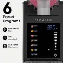 CROWNFUL Slushie Machine For Home - 101oz Frozen Drink Maker, No Ice Needed, 6 Programs & Auto-Clean, Mother's Day & Christmas Gift For Family - US B Type Plug(110-127V) - View 3