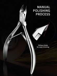 Professional Grade Stainless Steel Toenail Clippers - Non-Allergenic, Precise Trimming Of Ingrown And Thick Toenails, Odorless Foot Care Tool - Silver - View 1