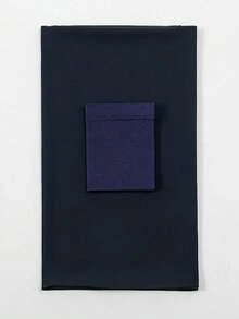 2pcs Women Scarf & Cap Set, Versatile Underscarf Cap Combo, Hijab Middle East Abaya Accessory, Elastic Underscarf Cap & Chiffon Scarf Casual Set - Navy - View 5