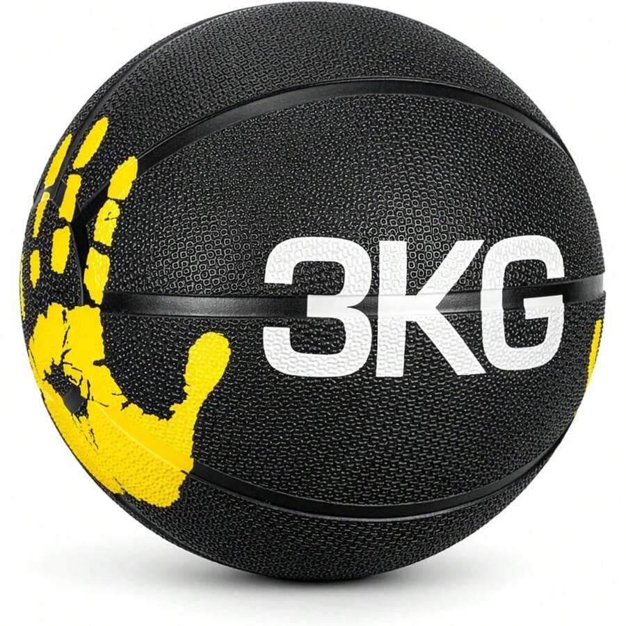 Durable Rubber Medicine Ball For Fitness Training, Strength & Core Workout Ball For Home And Gym Use - 3公斤 - 查看 1