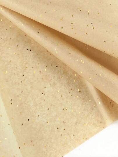 30pcs Glitter Tissue Paper, 20" X 13.7" Khaki Acid Free Art Paper, Gold Glitter Paper, Perfect For Gift Wrap, Storage, Packing, Art & Craft Bulk Pack Archiving Shredding Accessory Wrap For Wedding Birthday Party Favor Decor DIY Fringes Shredded Fill Confetti Wrapping Decorative Sketch And Cutting Paper For Art Craft & Packing For Flower Packaging, Graduation