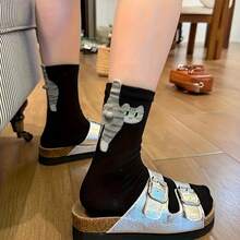1 pereche încălzitoare de picioare cu ouă de pisică 3D, încălzitoare de picioare la jumătatea gambei cu design adorabil de pisică, încălzitoare de picioare unisex, încălzitoare de picioare casual drăguțe și amuzante pentru primăvară/vară, cadou ideal pentru iubitorii de pisici, prietene, mame - Multicolor - Vizualizare 11