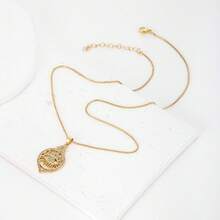 1 chiếc mặt dây chuyền hình mắt quỷ bằng đồng mạ vàng 18k đính đá Zirconia nhiều màu sắc, trang sức cao cấp, thiết kế tối giản, món quà thanh lịch dành cho phụ nữ. - Vàng - Xem 4