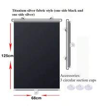 Roller Blinds, Curtains, Shading, Heat Insulation, Sun Protection, Kitchen, Bathroom, Bedroom, Balcony, Office, Shading, Waterproof, Hand Pulled Type - A - View 6